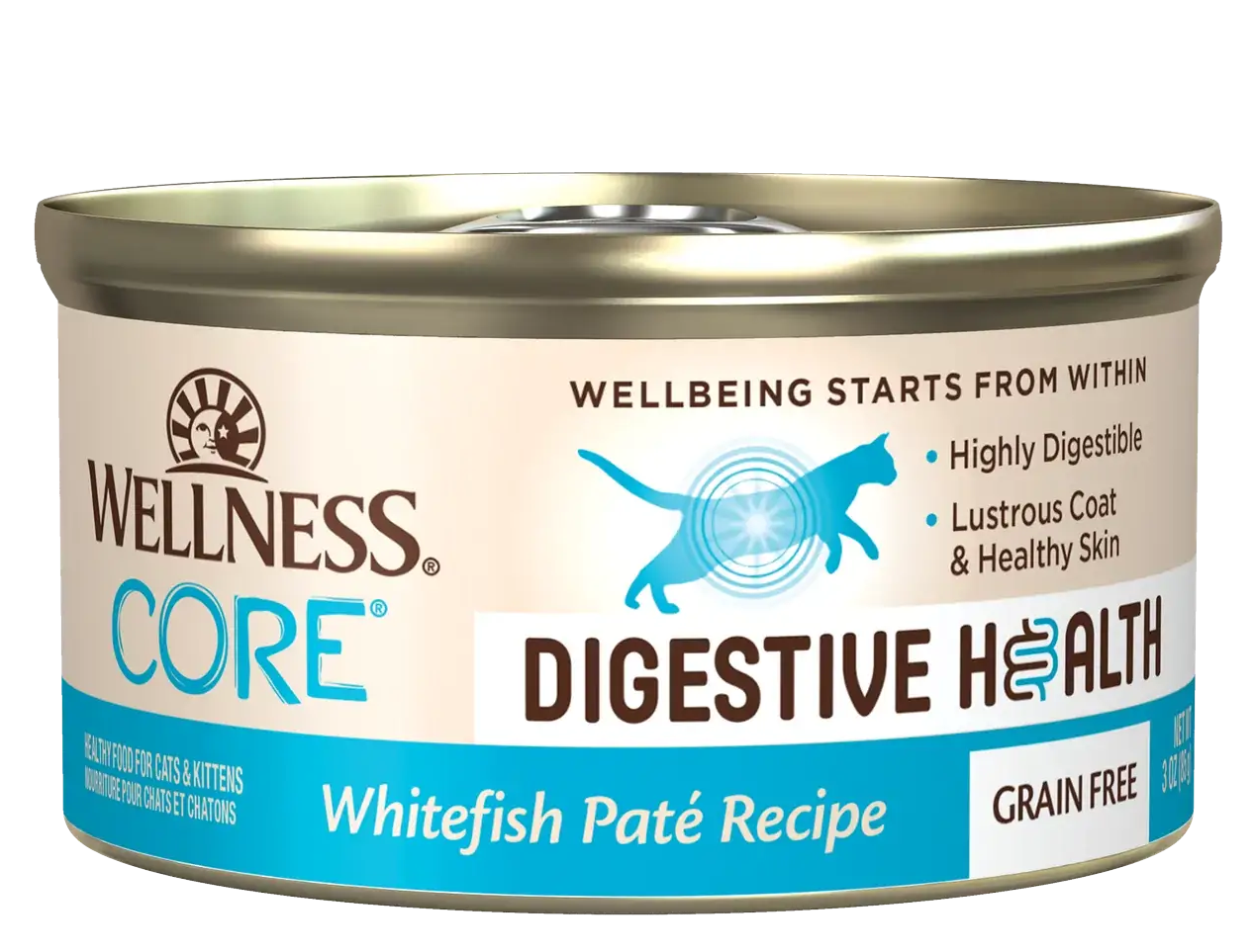 Wellness CORE Digestive Health Pate Whitefish Wet Cat Food 85g
